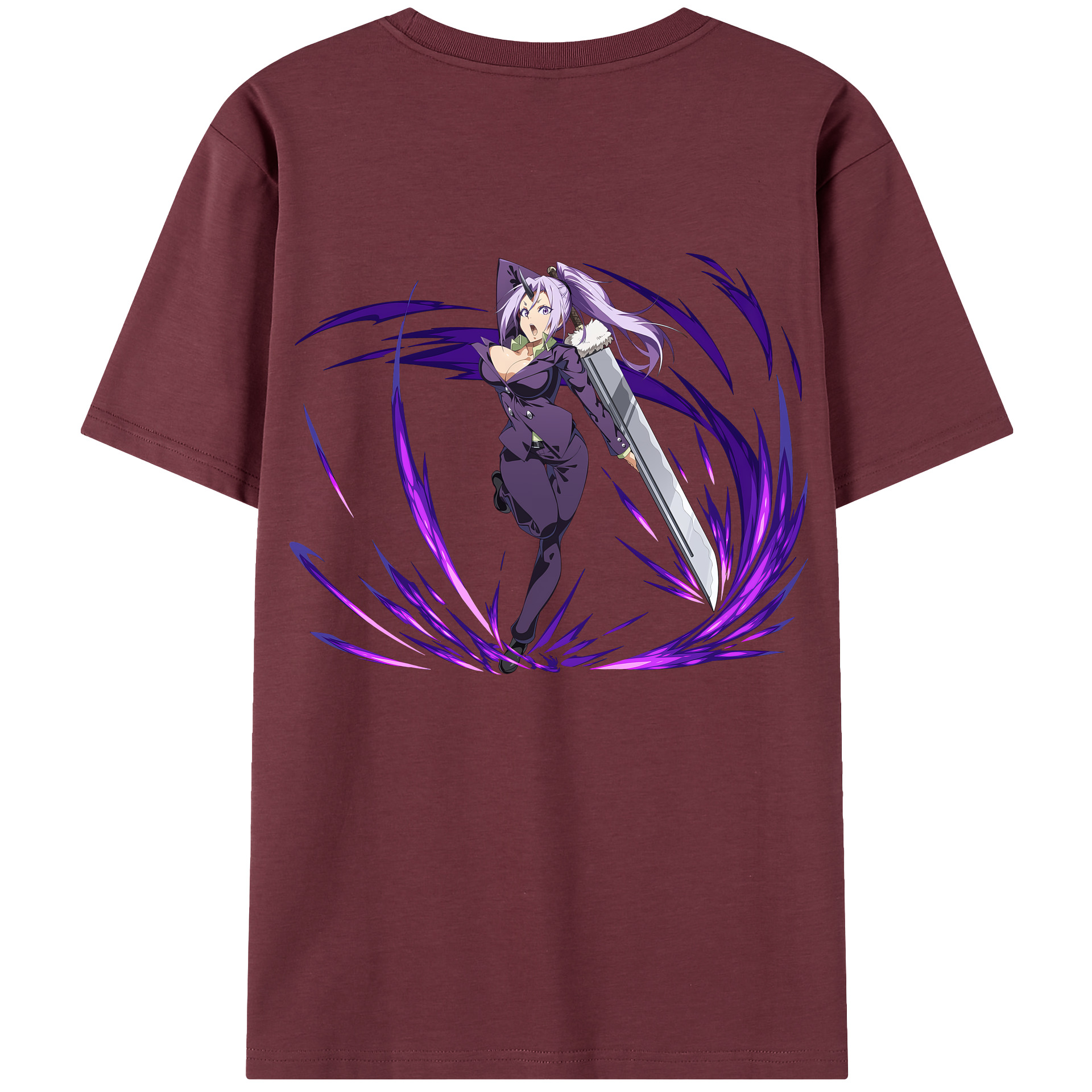 （画像用） 転スラ Regarding Reincarnated to Slime 綿100％半袖Tシャツ（背面プリント）